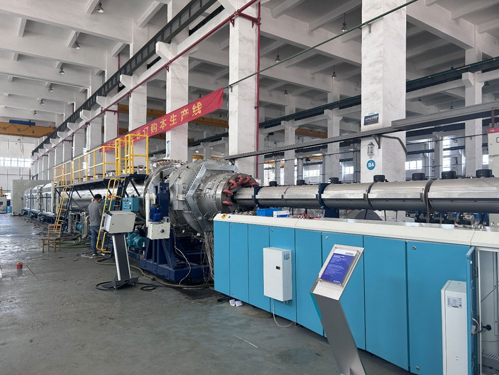 Συγχαρητήρια στο Fangli PE1200U σωλήνων πολυαιθυλενίου εξώθησης πλήρες σετ εξοπλισμού για την επιτυχή ολοκλήρωση της αποδοχής